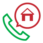 Phone and House Icon